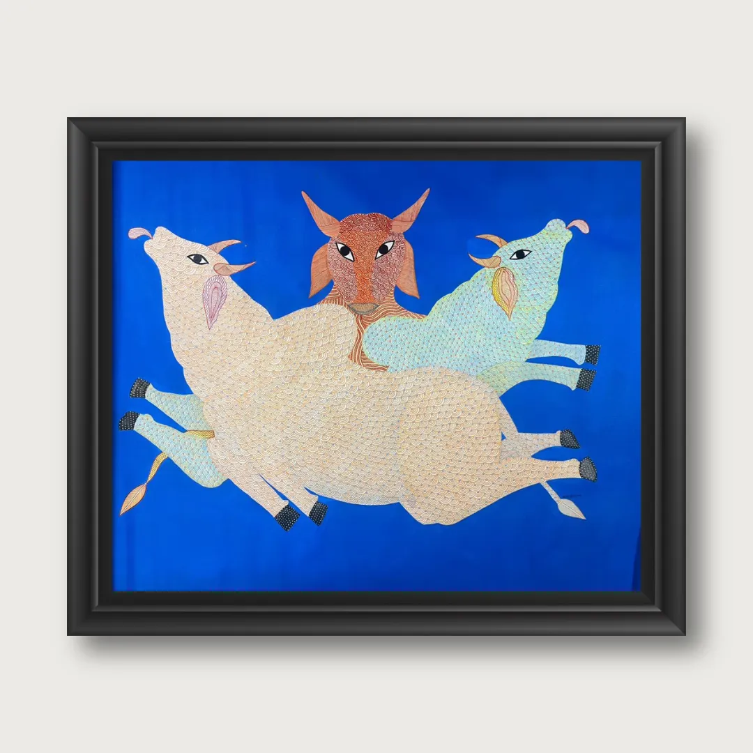 Joyful Cows - Gau Charai by Sahdev Pusham