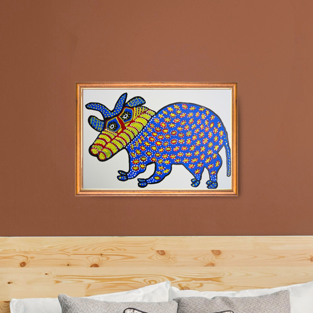 Nandi: Guardian of Faith and Strength in Baiga Art