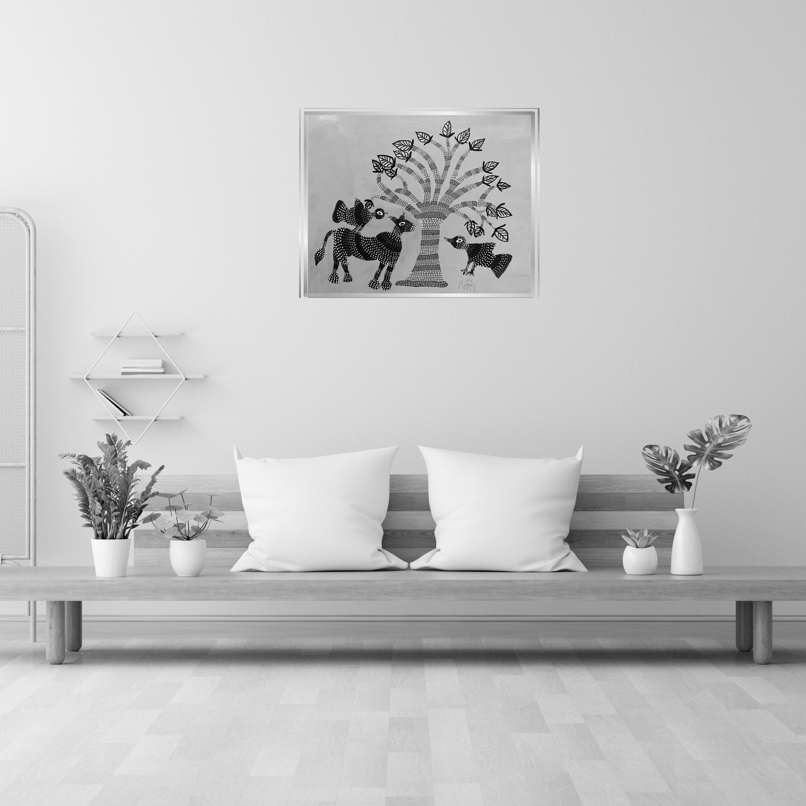 Birds Pecking and Perching