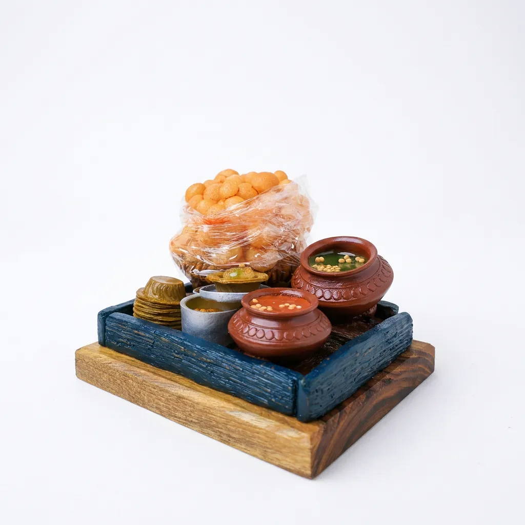 Pani Puri Ka Thela Miniature – A Tribute To Indian Street Food