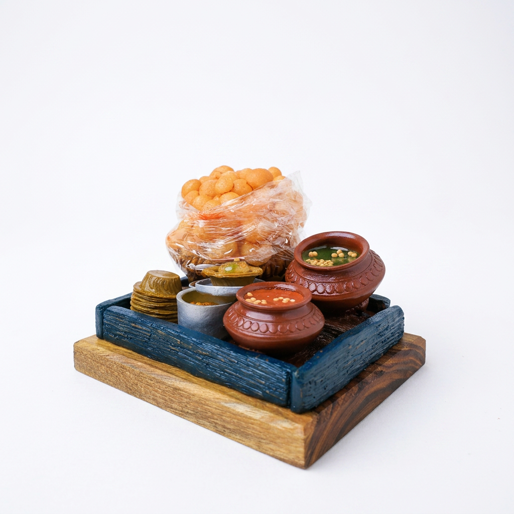 Pani Puri Ka Thela Miniature – A Tribute To Indian Street Food