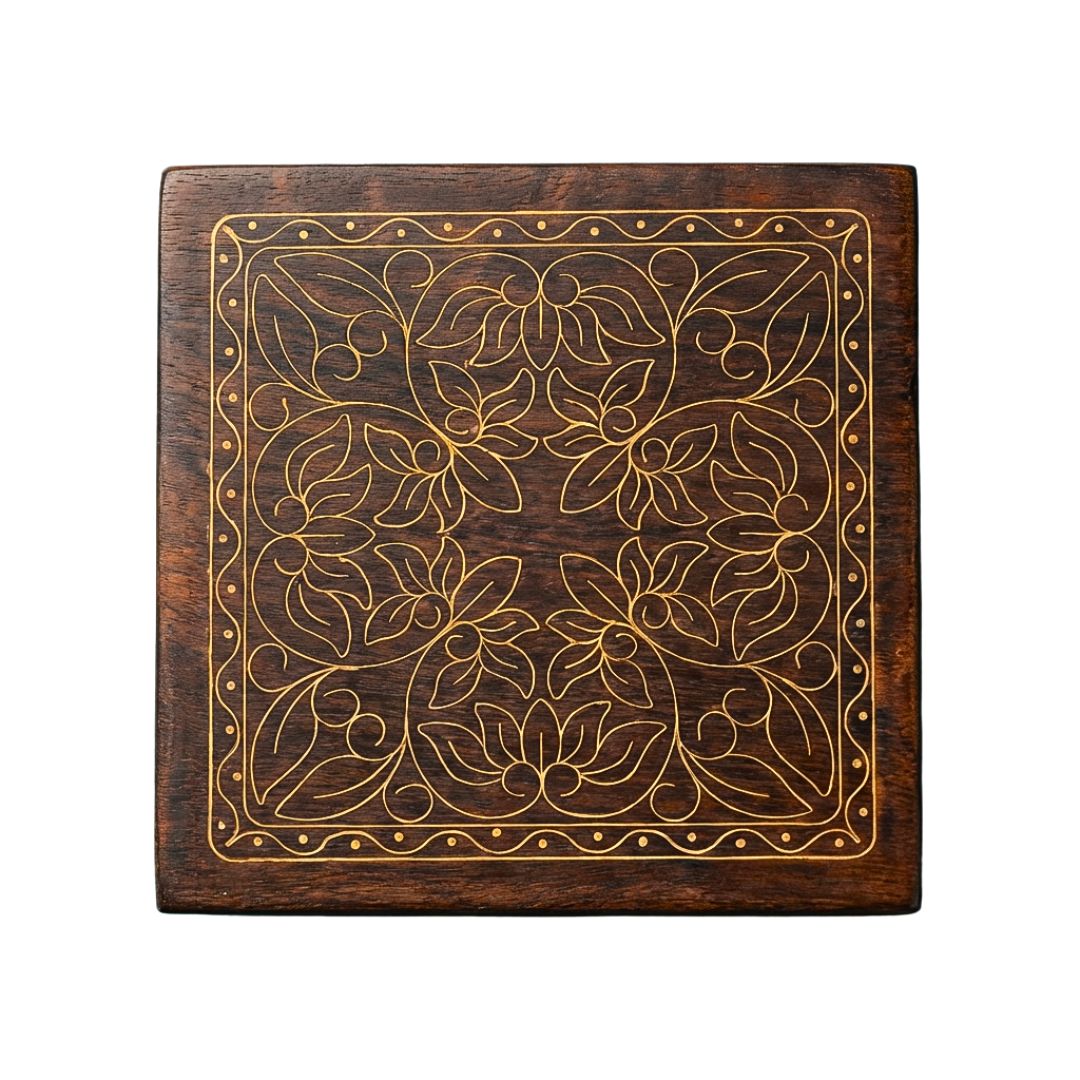 Blooming Heritage Wooden Tarkashi Inlay Box 