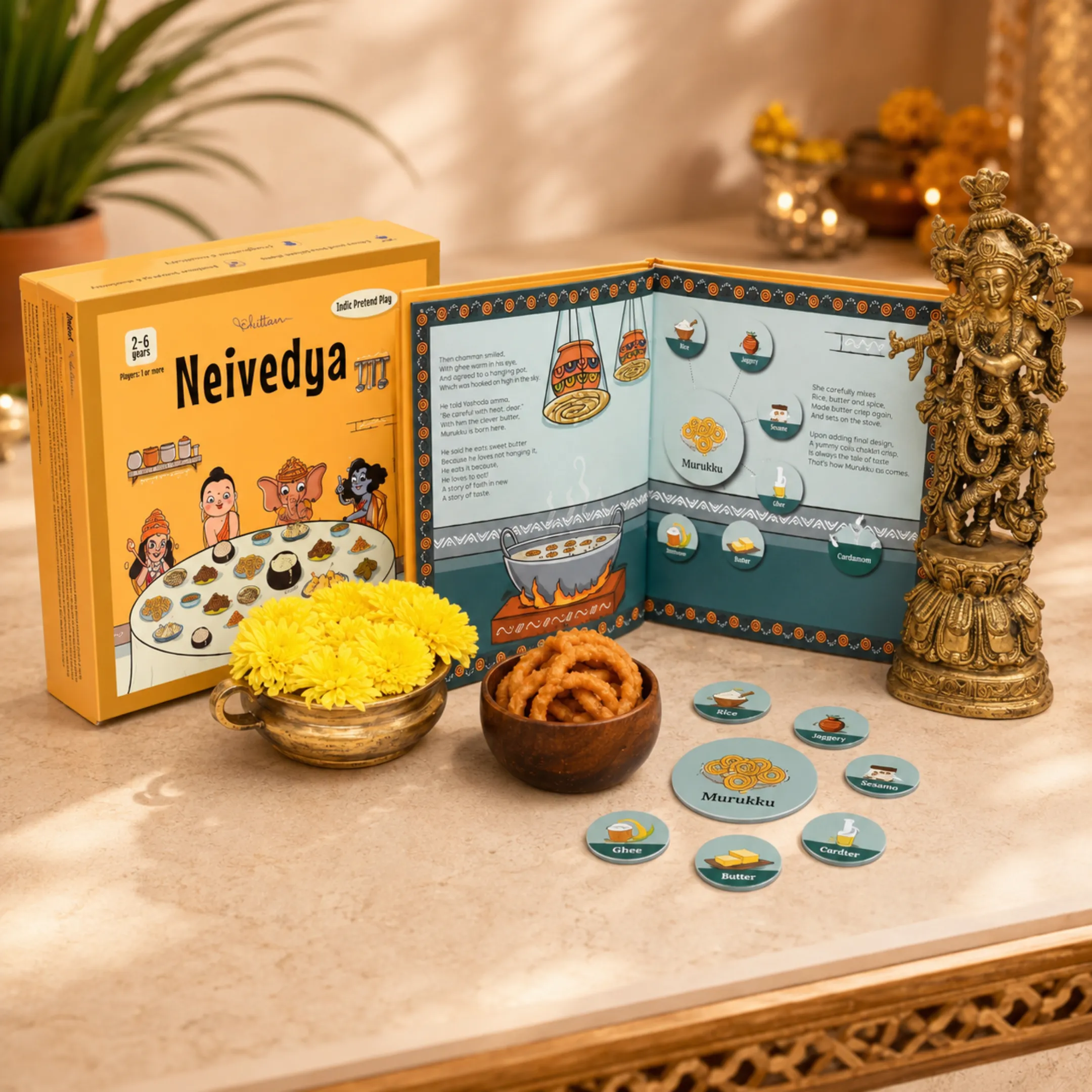 Neivedya - Indic Pretend Play | Activity Kit | 2-6 Years