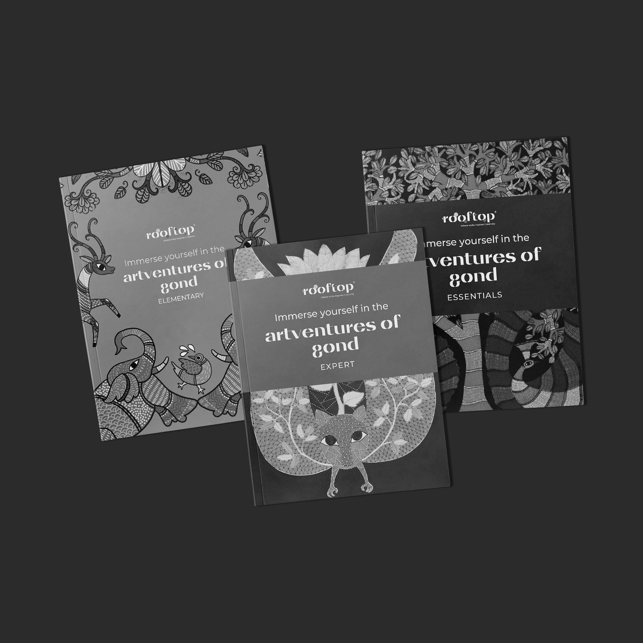 Artventures of Gond – Indian Tribal Coloring & Activity Book (Set of 3) Product Image