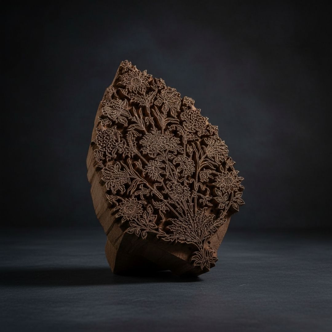 Handcrafted Shisham Wood Block for Textile Printing and Craftwork