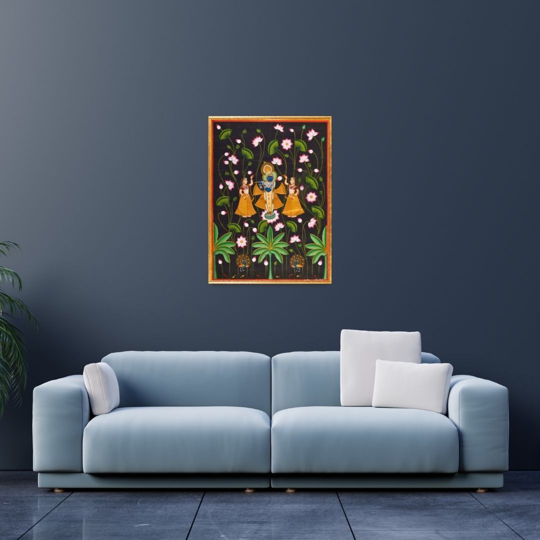 Pichwai Shreenathji in Jungle Painting