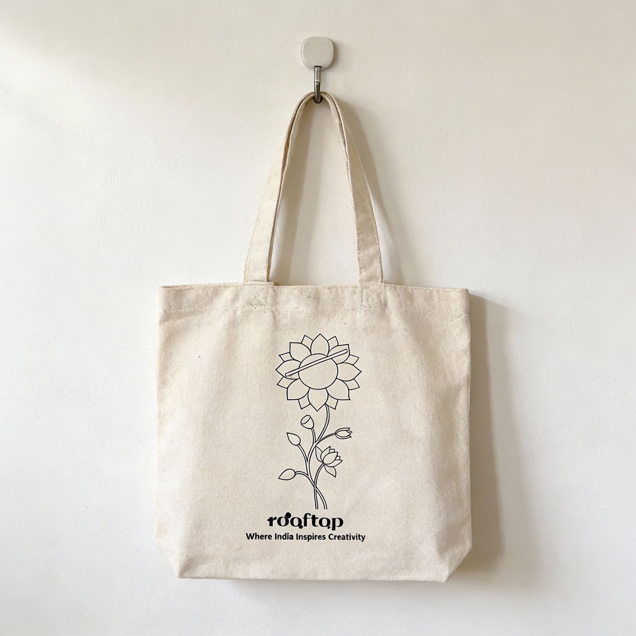 Pichwai Art DIY  Canvas Tote Bag 