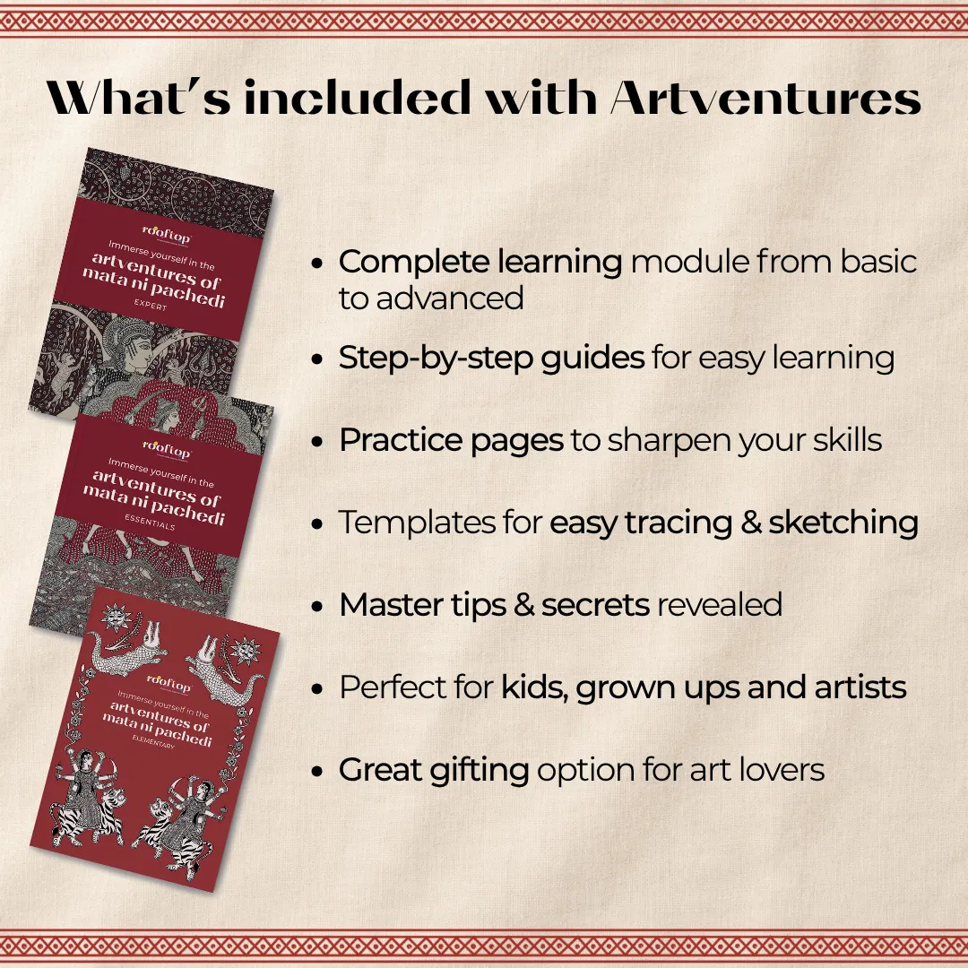 Artventures of Mata Ni Pachedi: A Devotional Journey Through Art (3 Set)