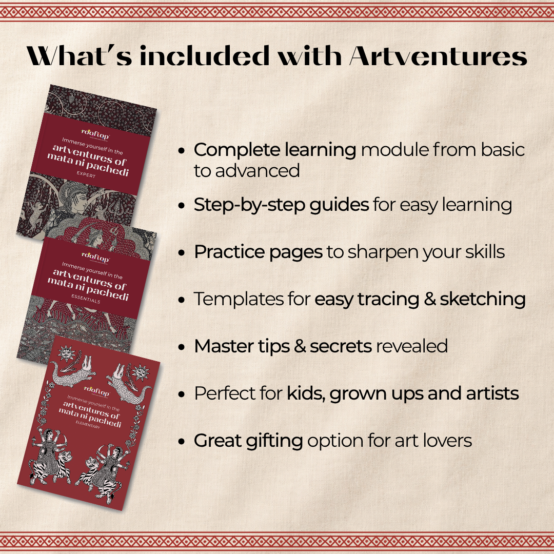 Artventures of Mata Ni Pachedi: A Devotional Journey Through Art (3 Set)