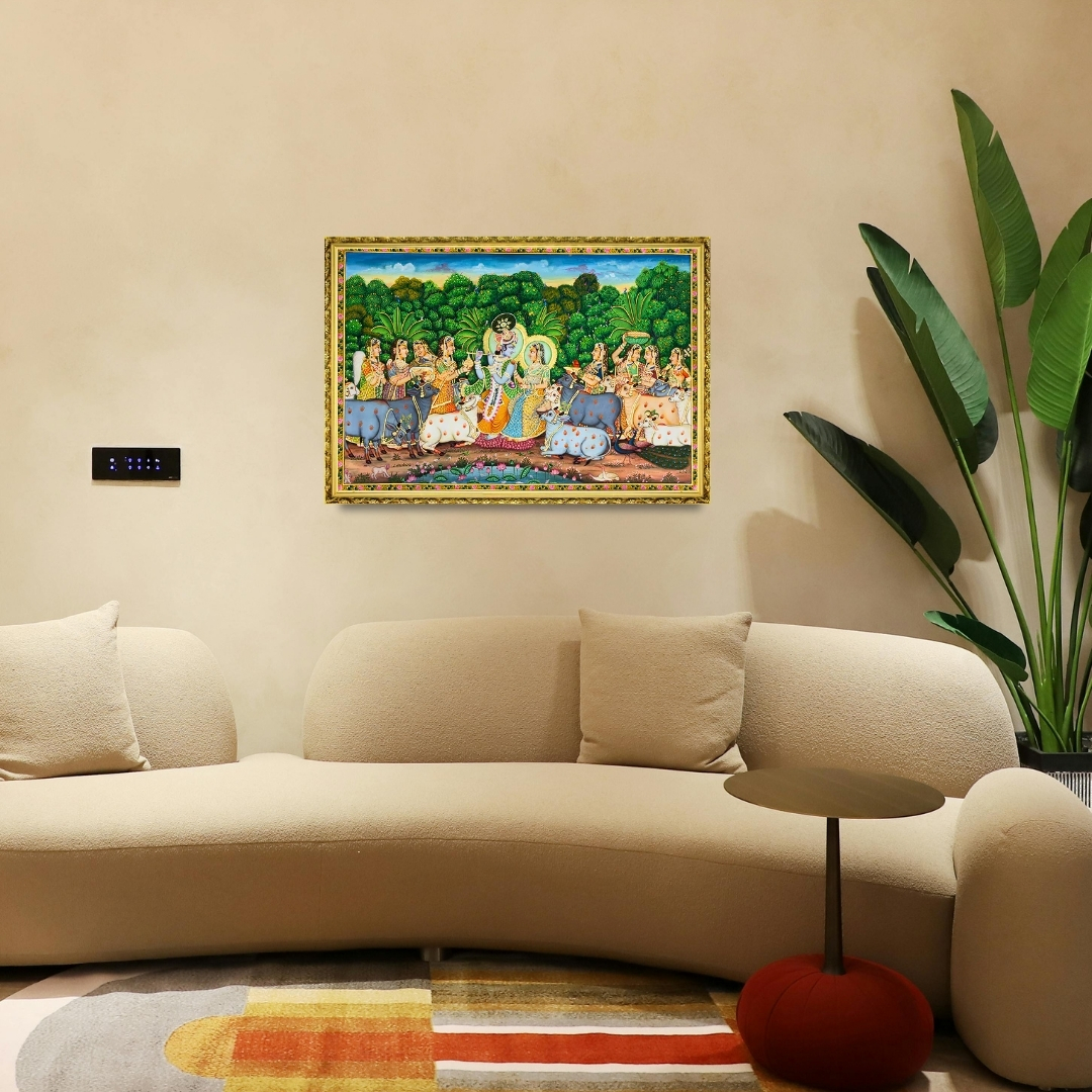 Pichwai Painting - Radha Krishna Van Raas 