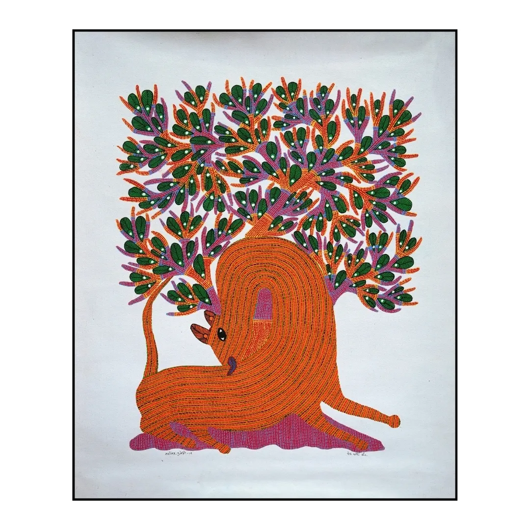 Tiger Under a Tree