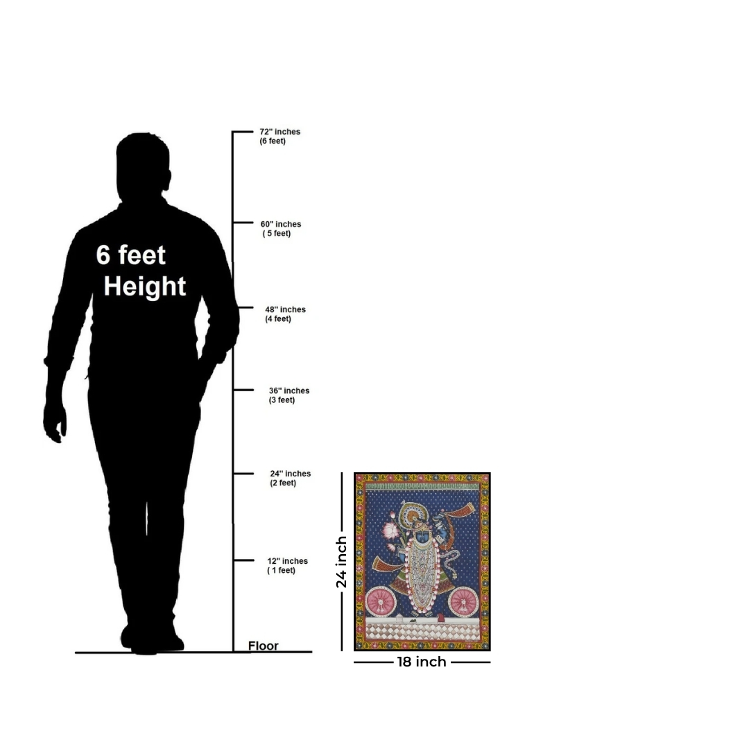 Pichwai Sacred Shreenathji Painting