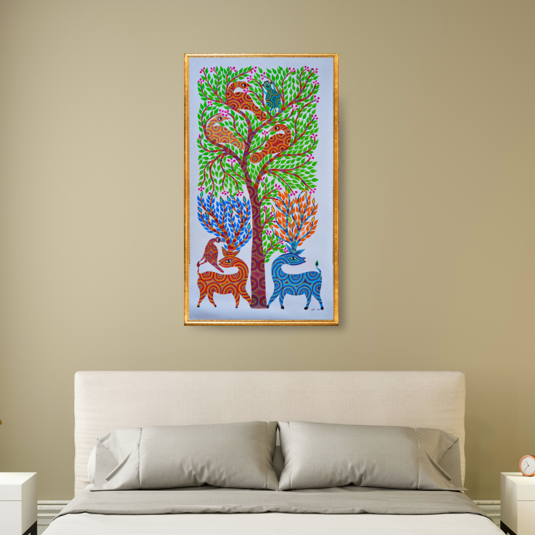 The Deer Beneath a Tree