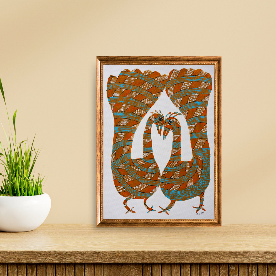 Two Graceful Peacocks