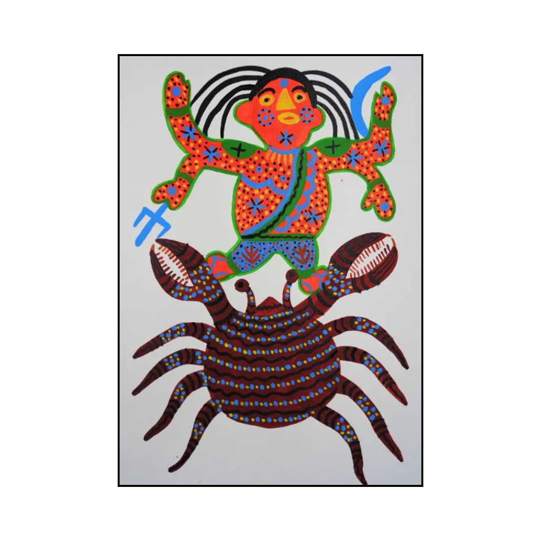 Buddha on his Crab Mount