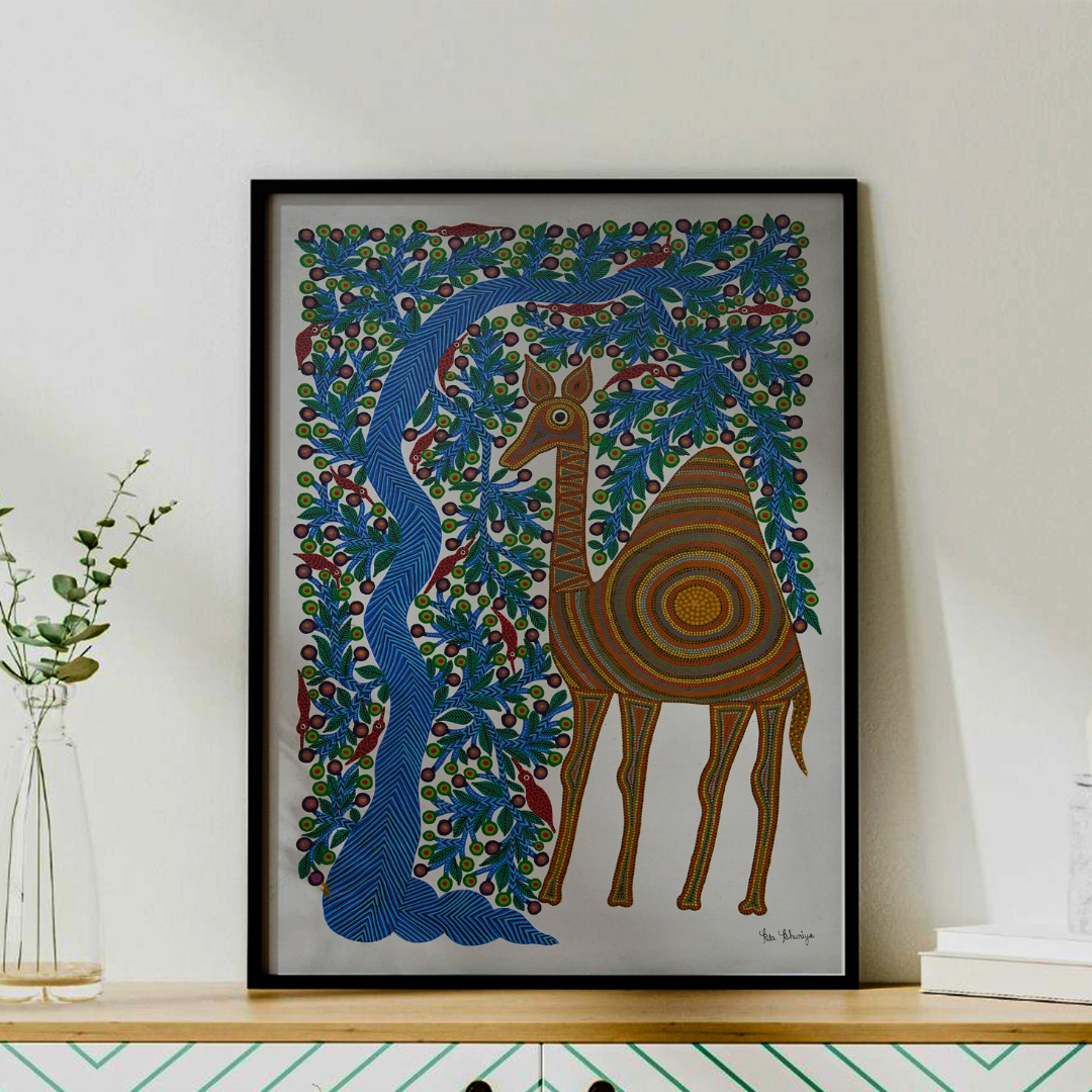 Camel Beneath the Blue  Canopy