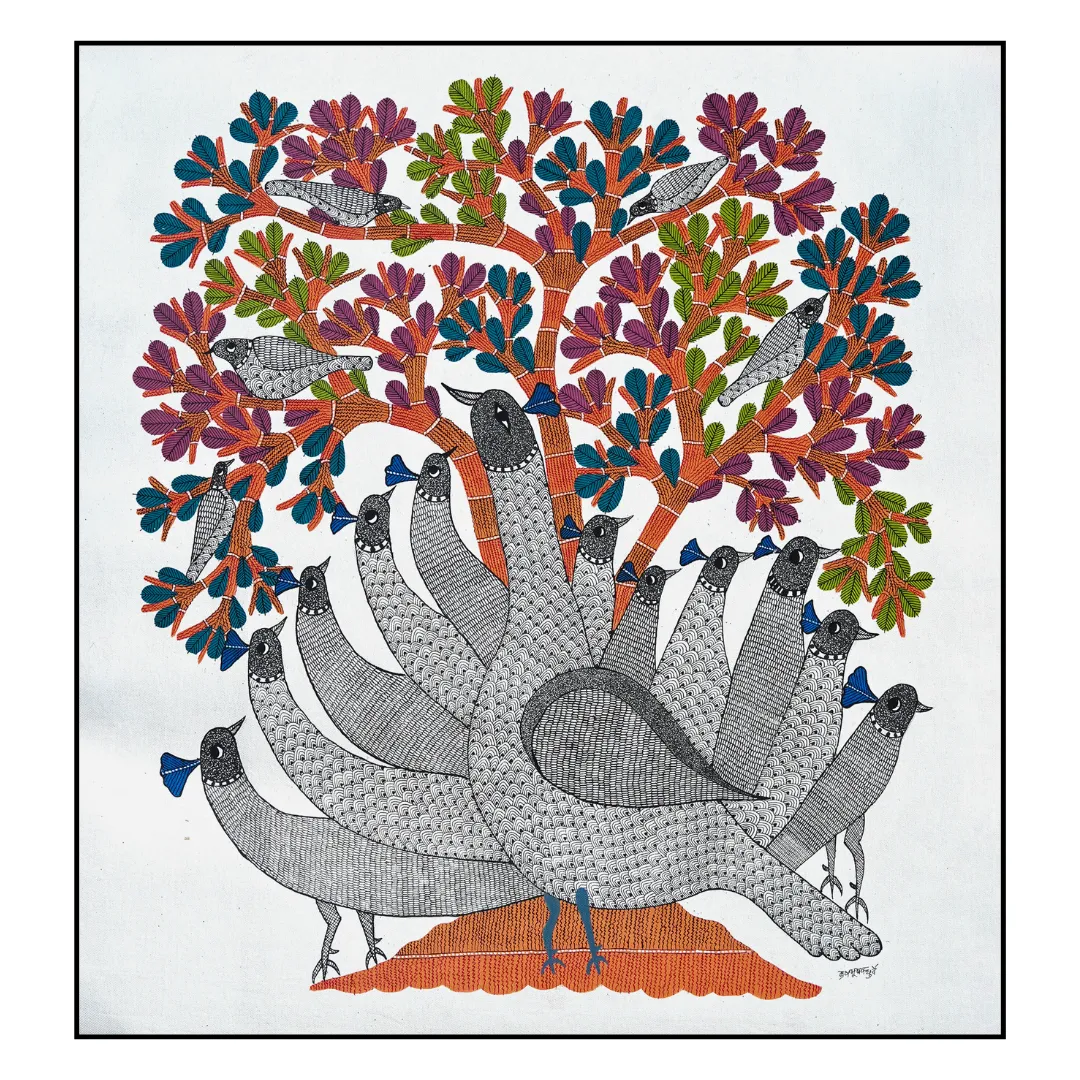 Group of Peacocks
