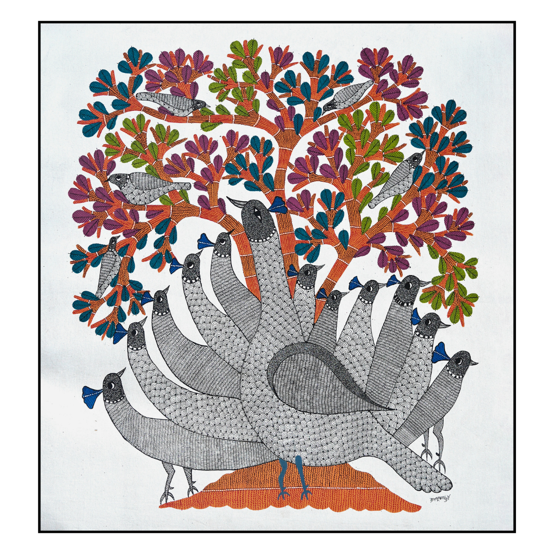 Group of Peacocks