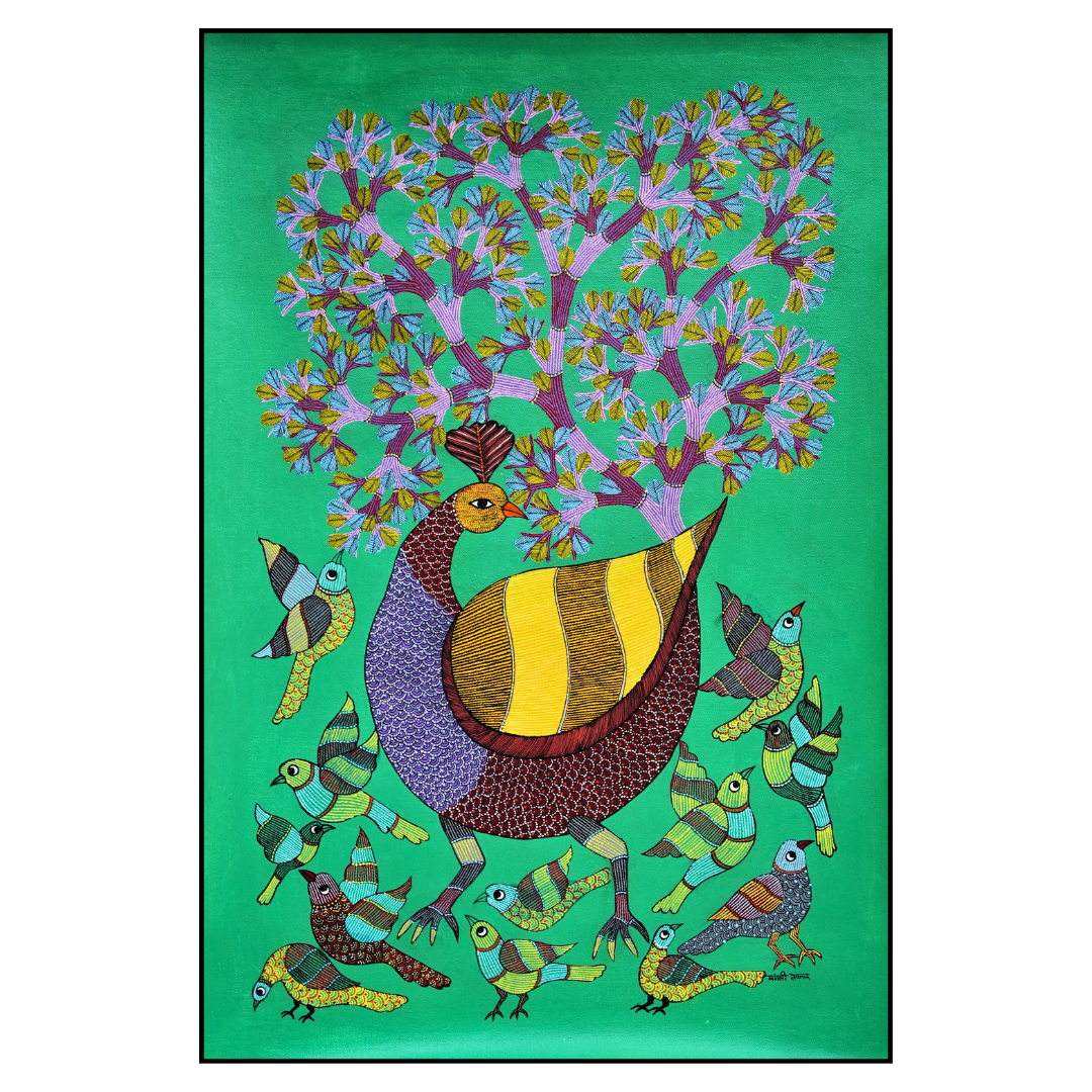 Peacock and Birds 