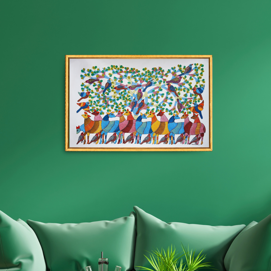 The World of Deer and Birds