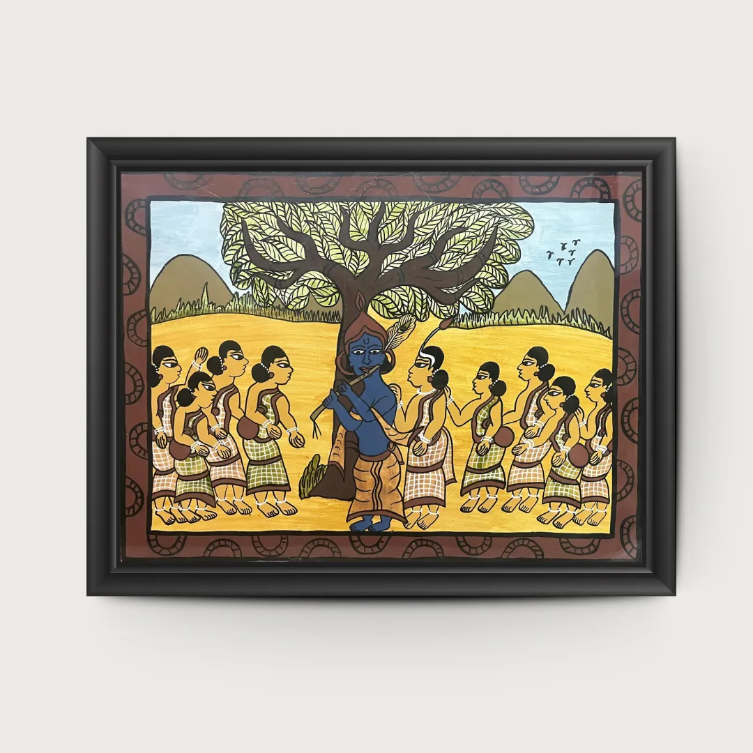 Lord Krishna & Devotees by Kishor Gayen
