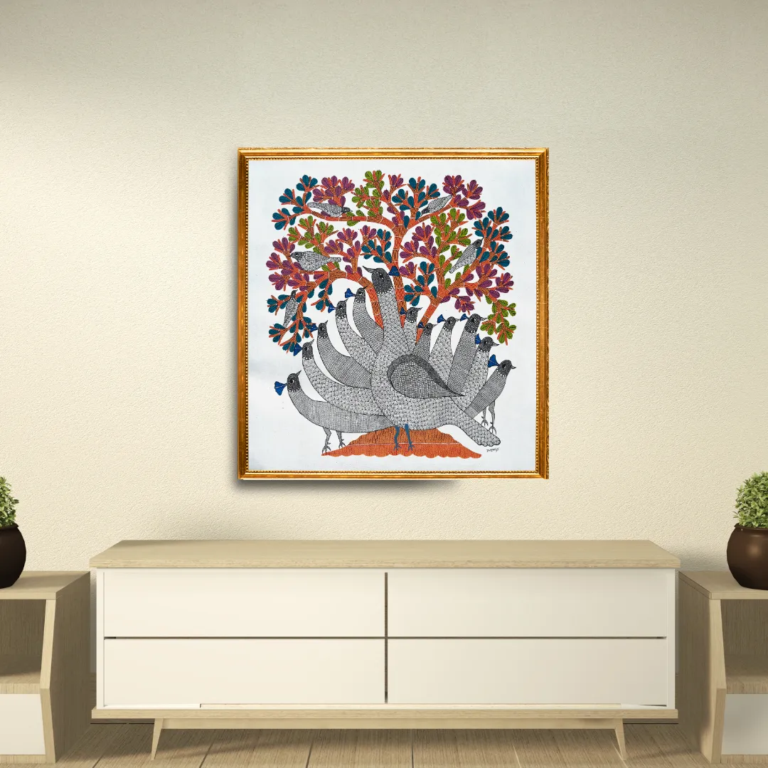 Group of Peacocks
