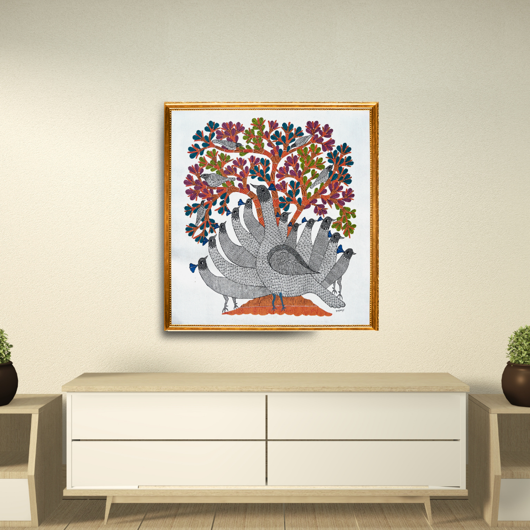 Group of Peacocks