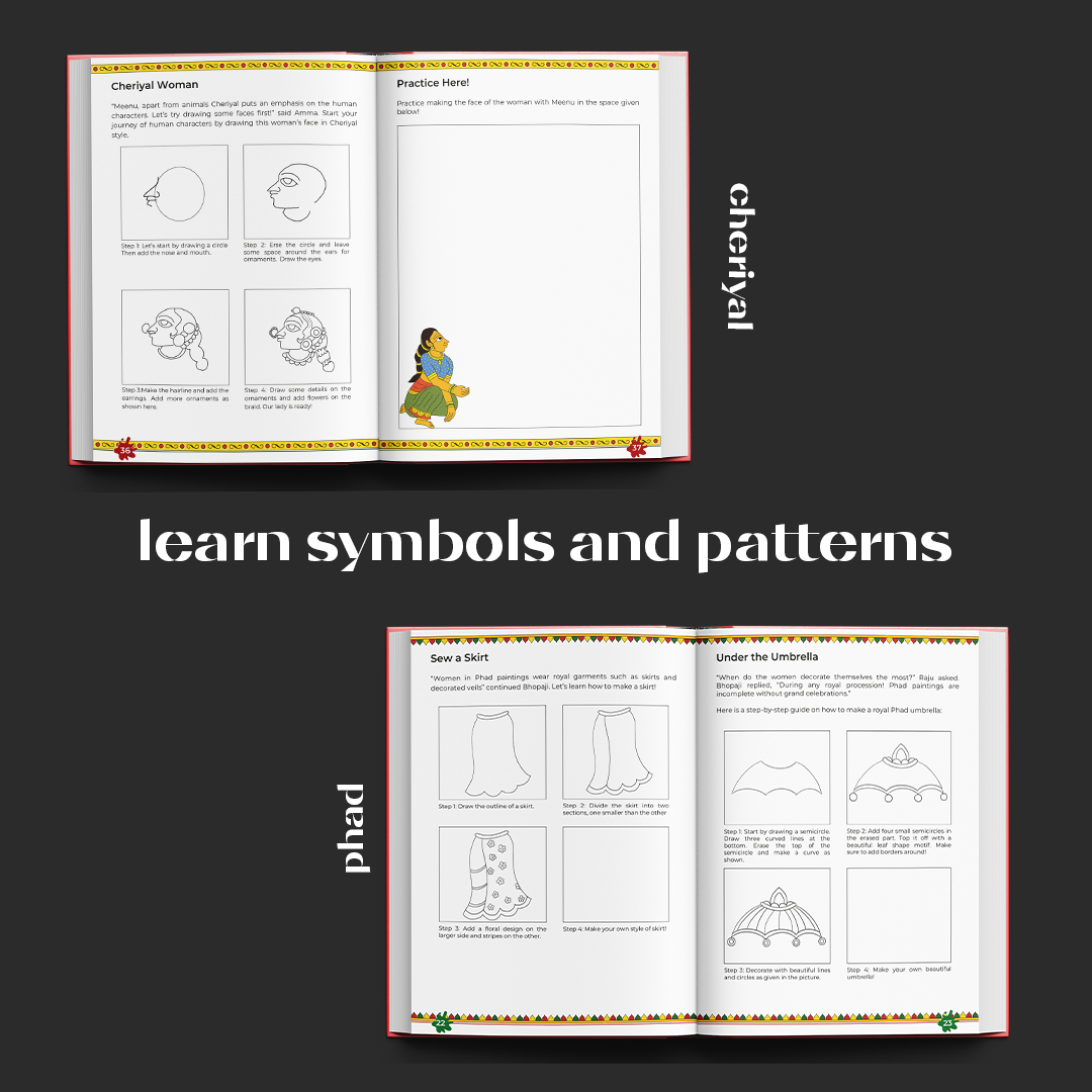Scroll Arts of India (Combo of 2 Books)