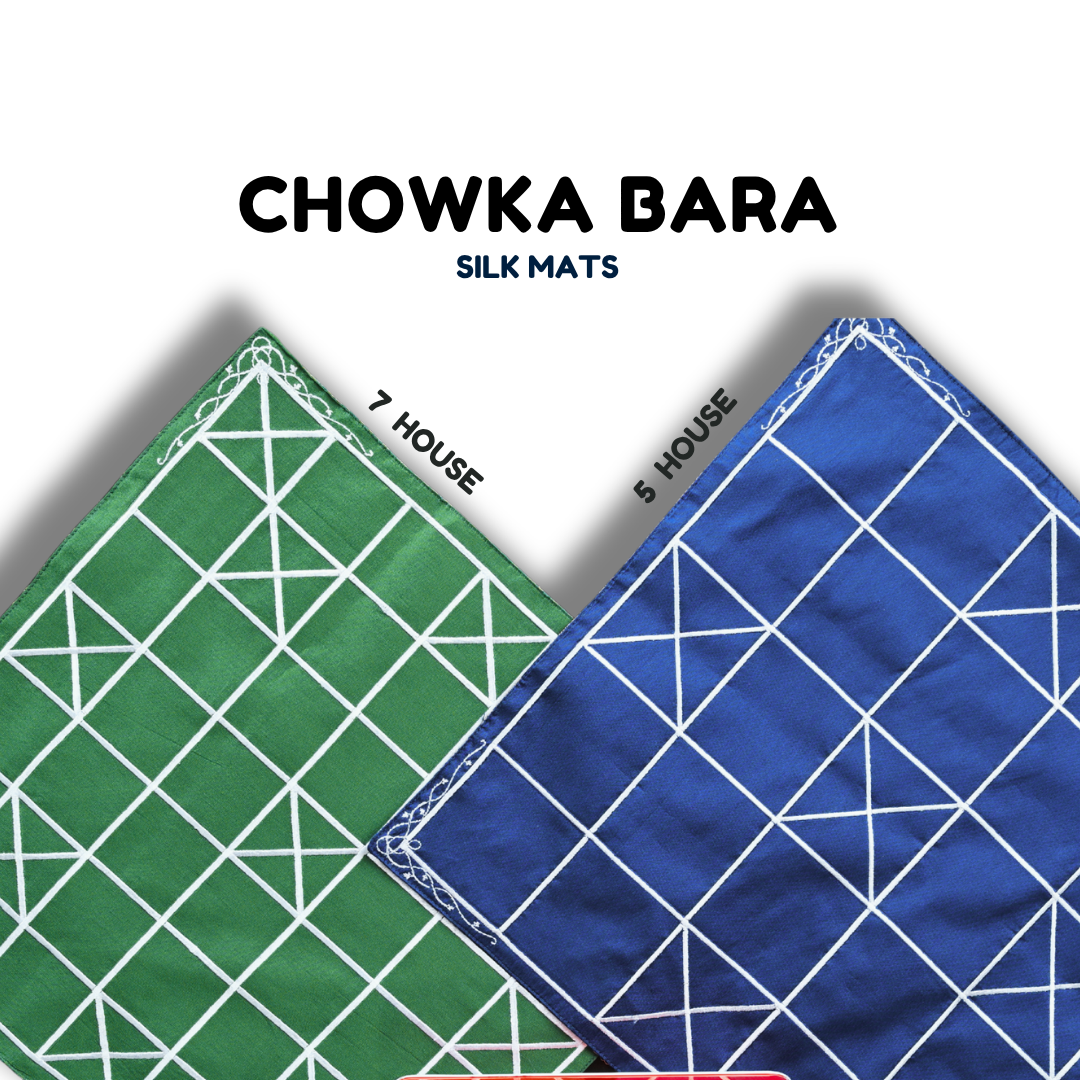 Chowka Bara Board Game – 5 & 7 Houses Combo | Traditional Indian Dice Game