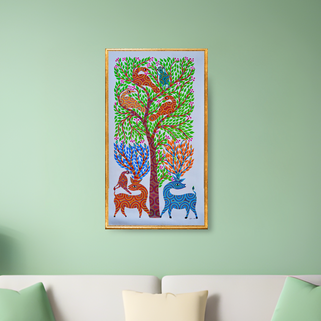 The Deer Beneath a Tree