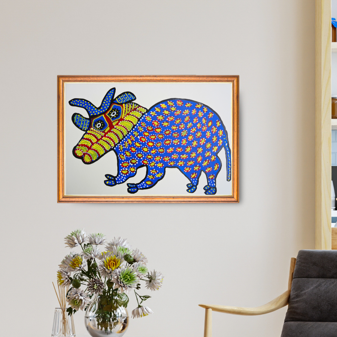 Nandi: Guardian of Faith and Strength in Baiga Art