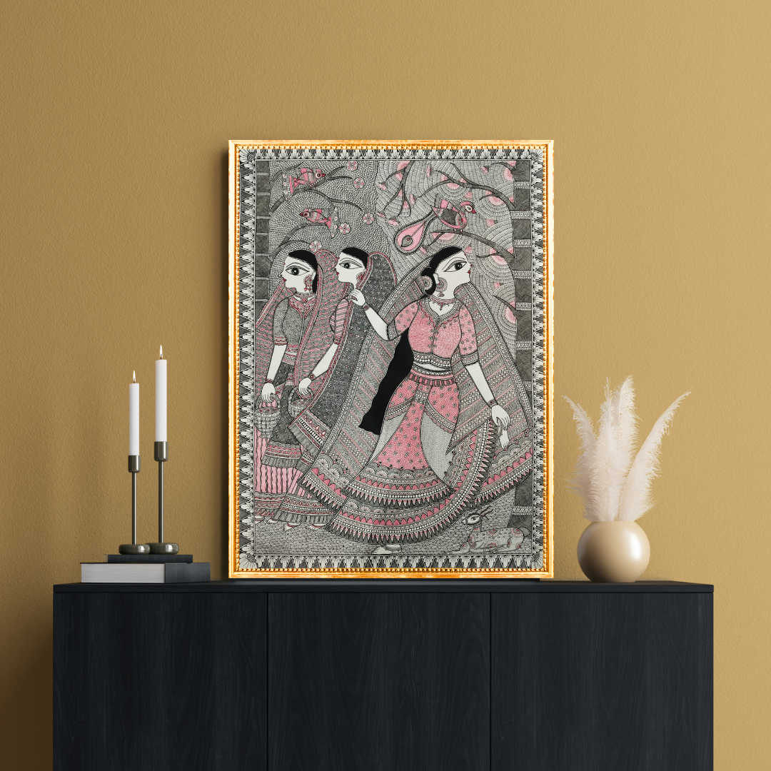 Shakuntala 's eyes searching for King Dushyant 