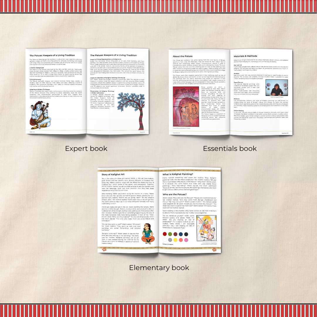 Artventures of Kalighat: The Complete Guide to India's Most Iconic Art (Set of 3)