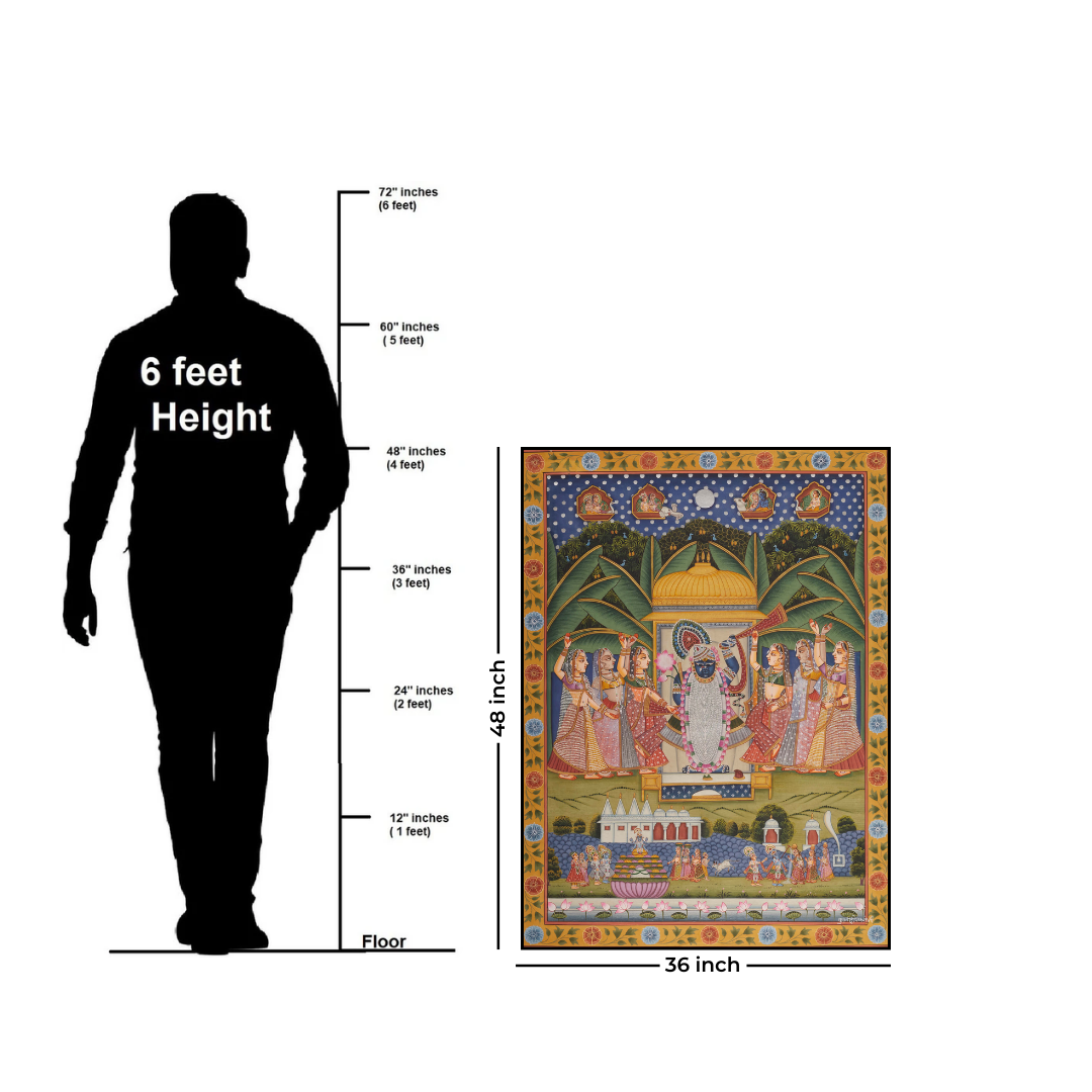 Pichwai Radiant Sharat Poornima Painting