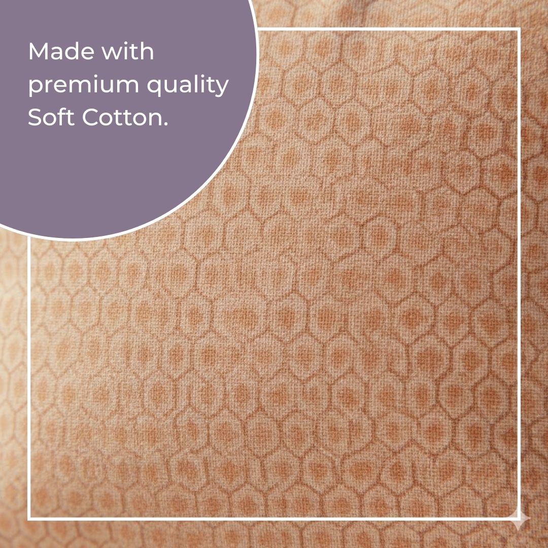 Block Printed Cotton Cushion Covers with Geometric Pattern (Set of 2)