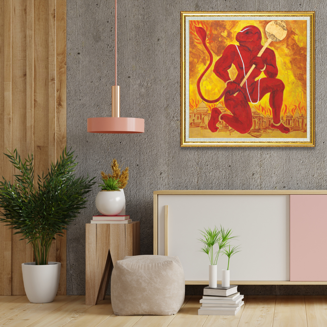 Painting: Lanka Dahan