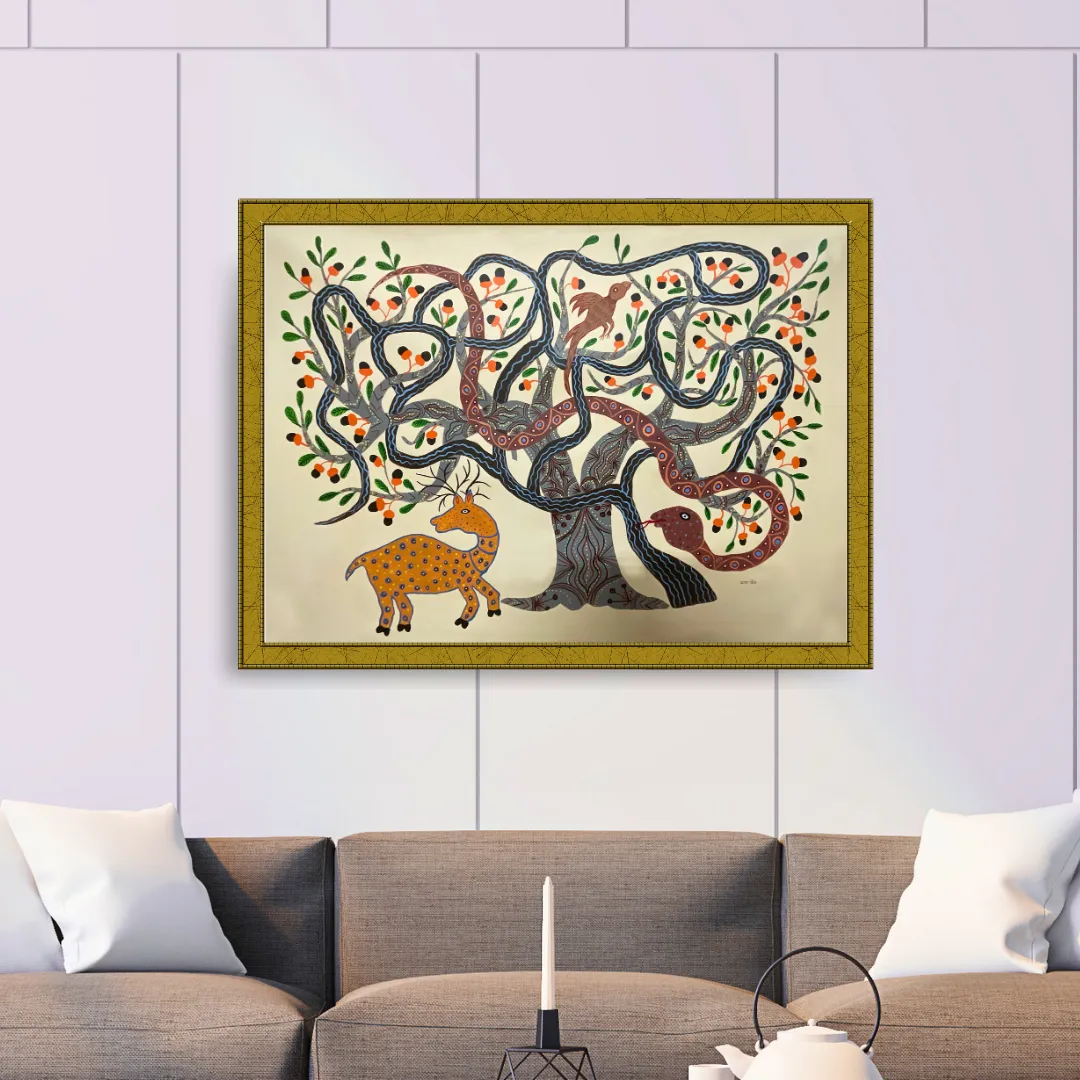 Creatures of Baiga under Wood Apple and Misleteo Trees