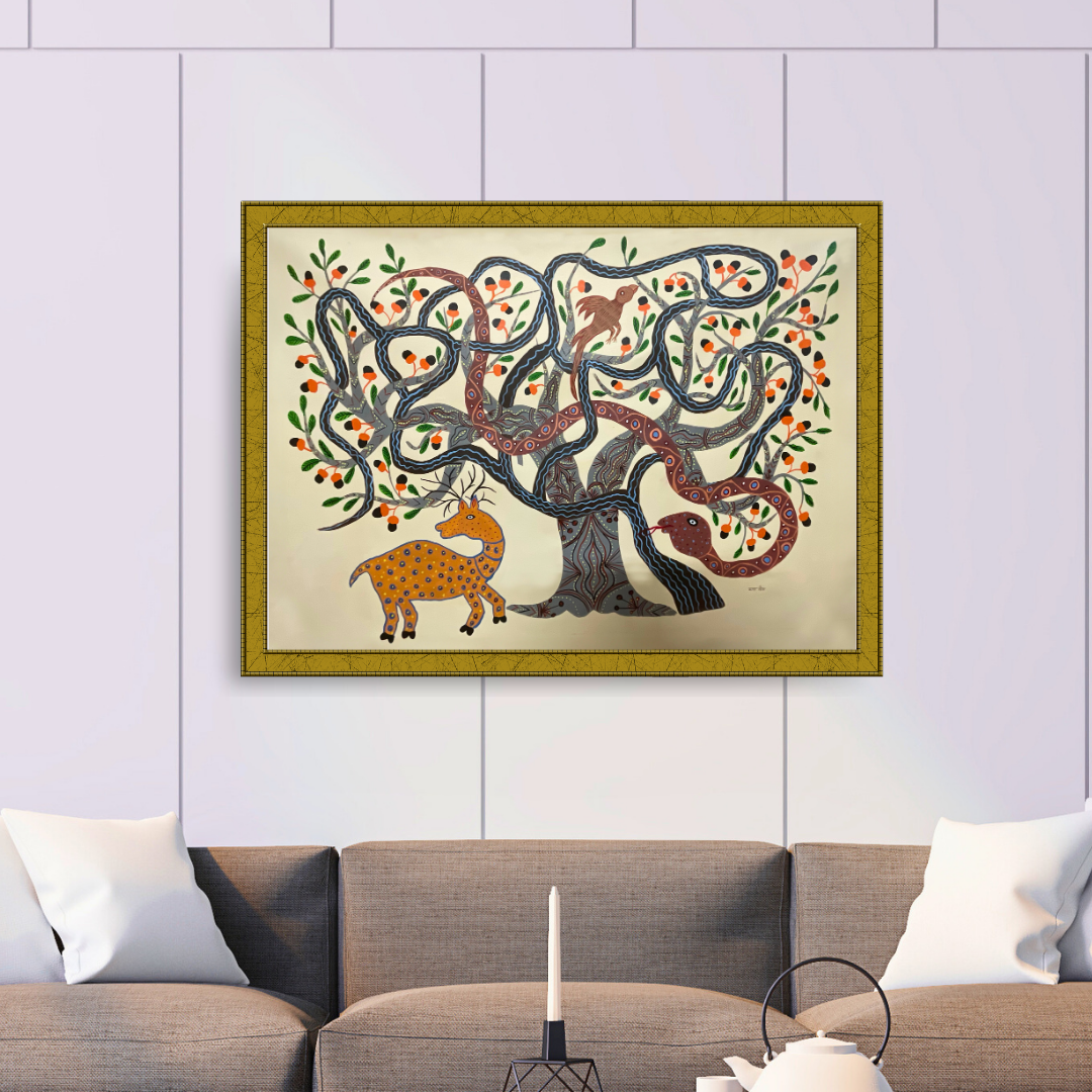 Creatures of Baiga under Wood Apple and Misleteo Trees