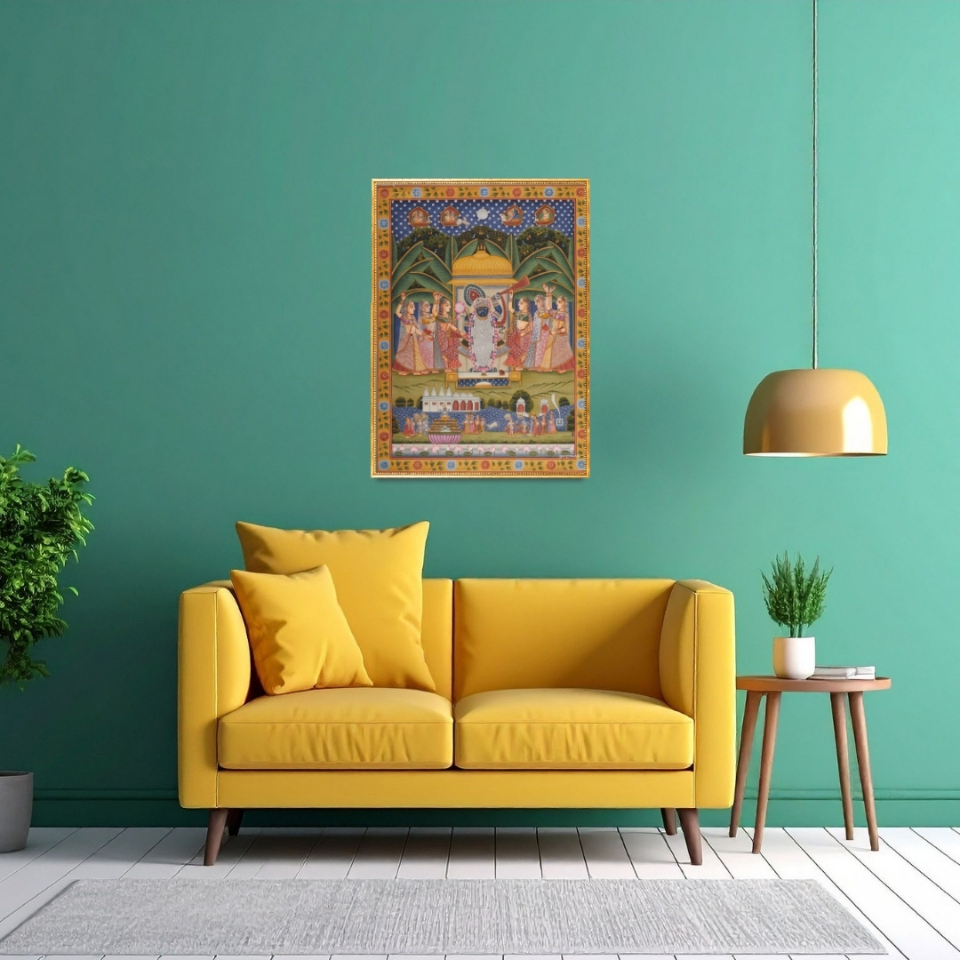 Pichwai Radiant Sharat Poornima Painting