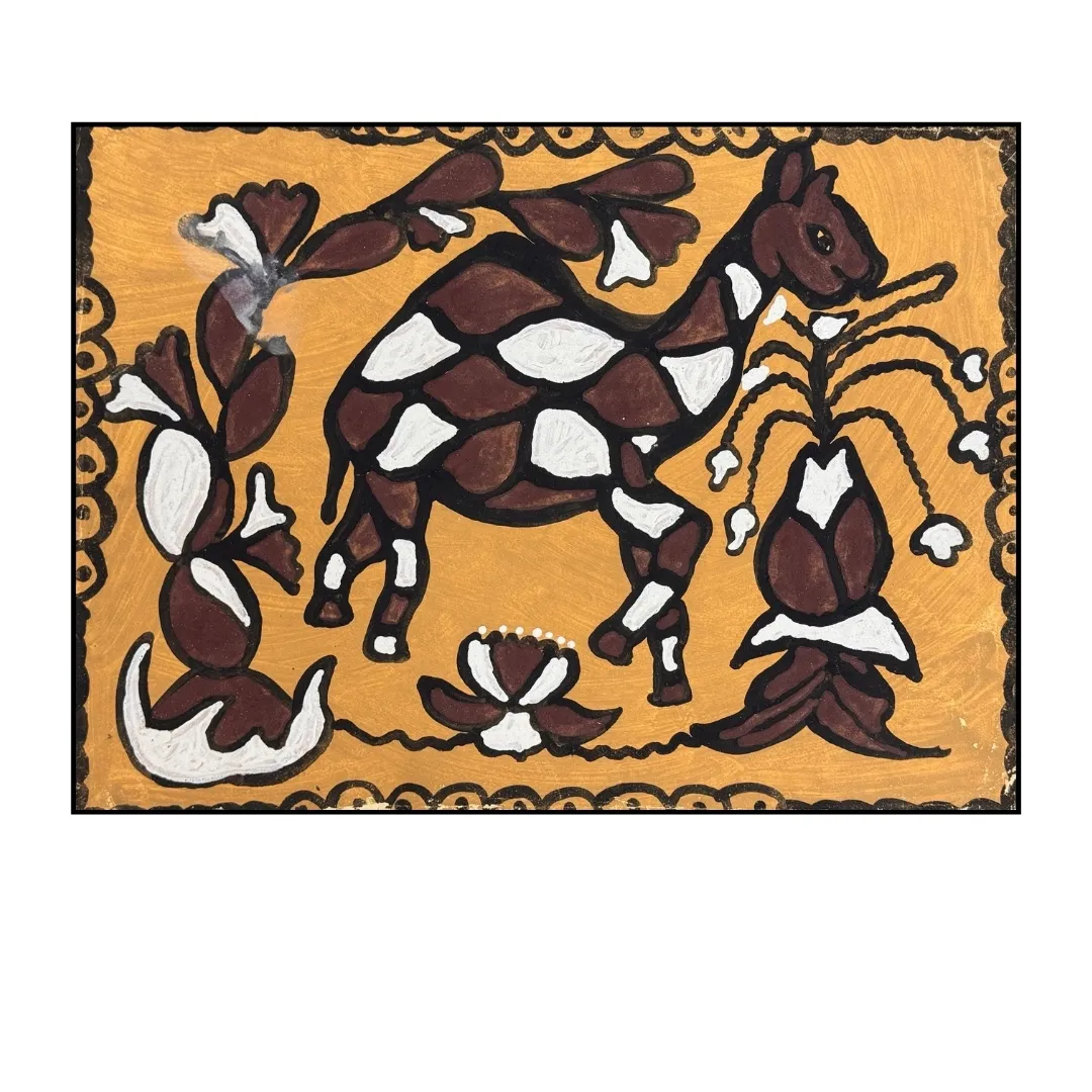 Giraffe Among Blossoms by Fatima