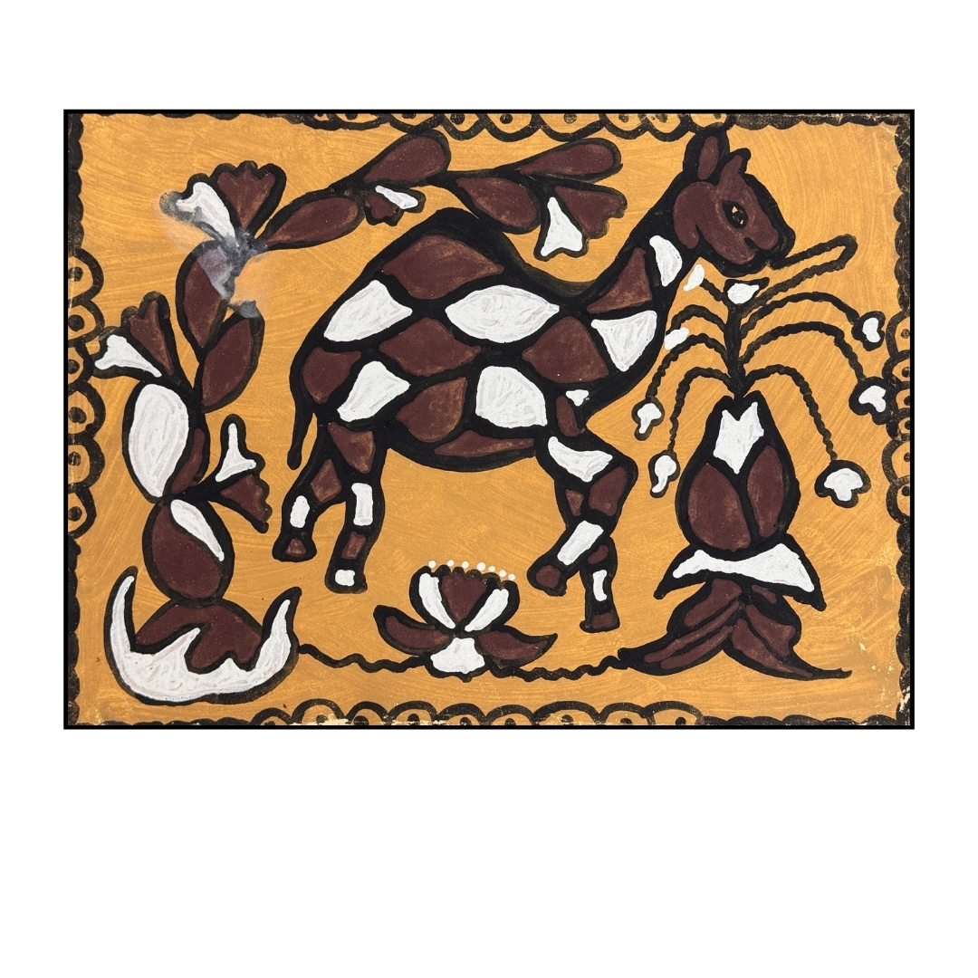 Giraffe Among Blossoms by Fatima