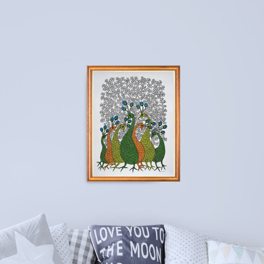 Peacocks in the Shade