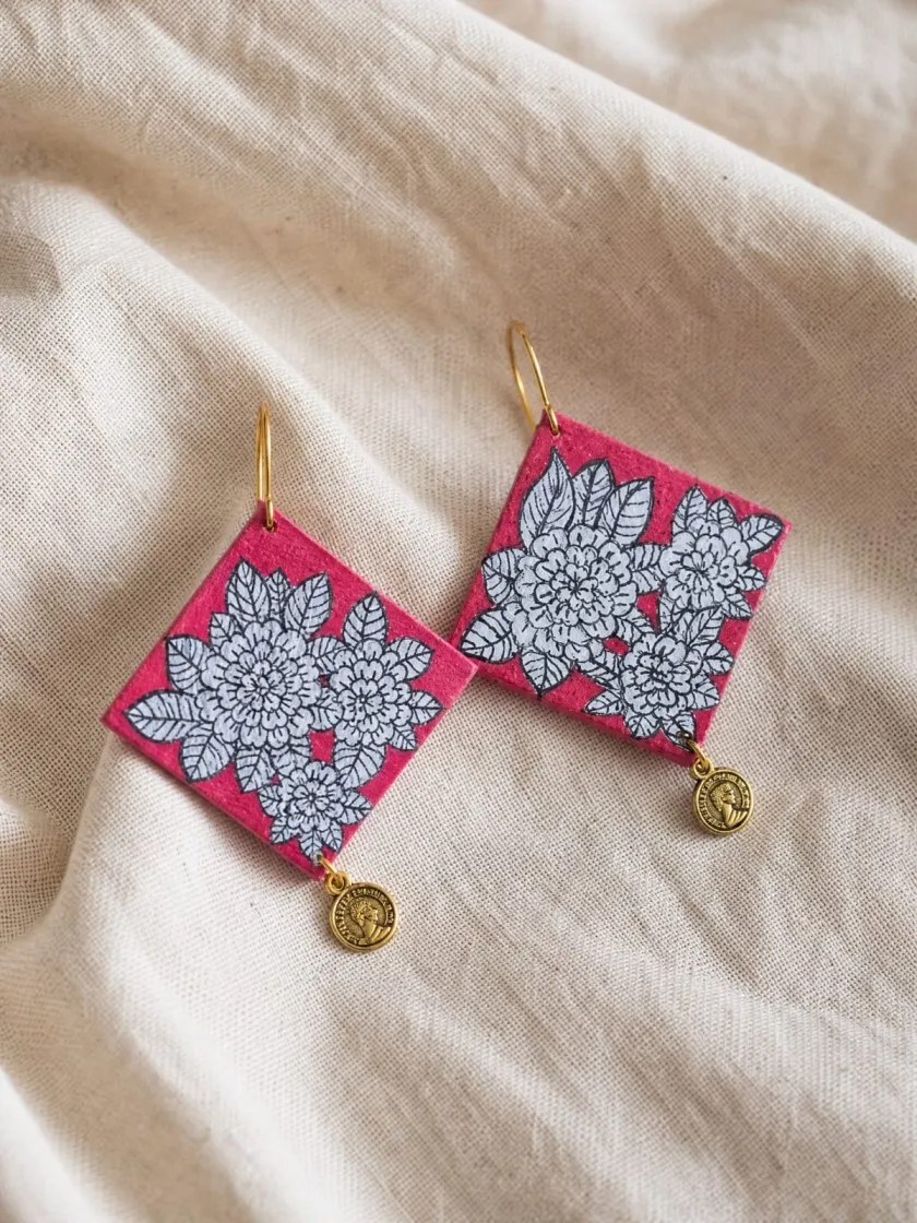 Pyari Upcycled Handmade Textile Earring