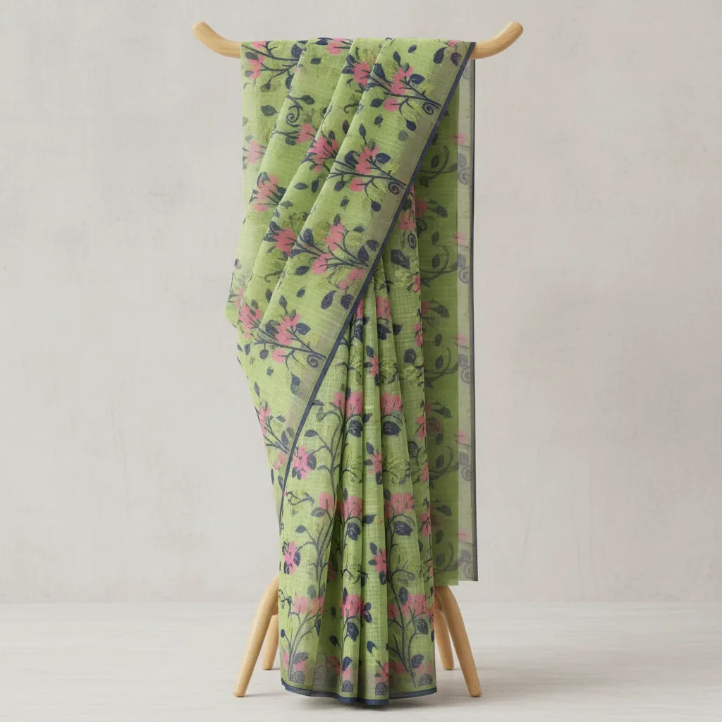Dhaka Jamdani Cotton Silk