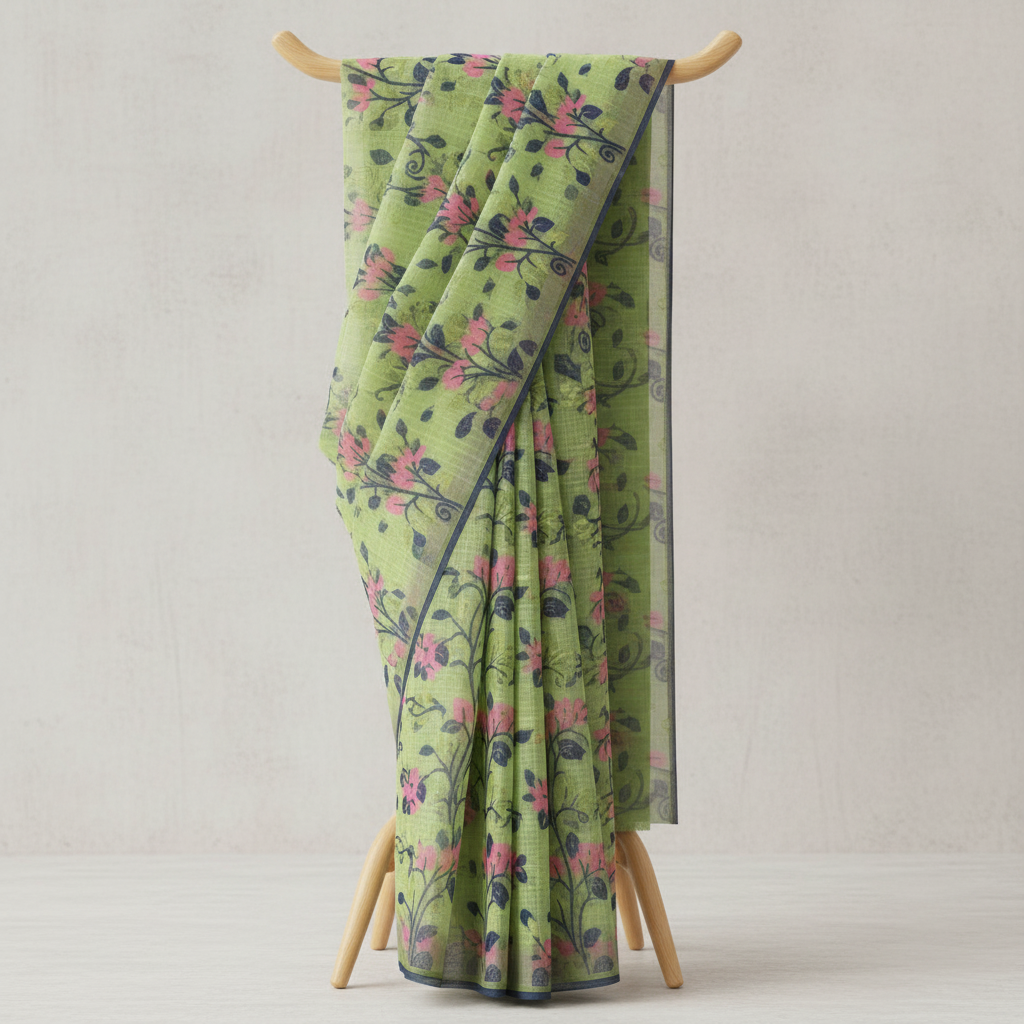 Dhaka Jamdani Cotton Silk