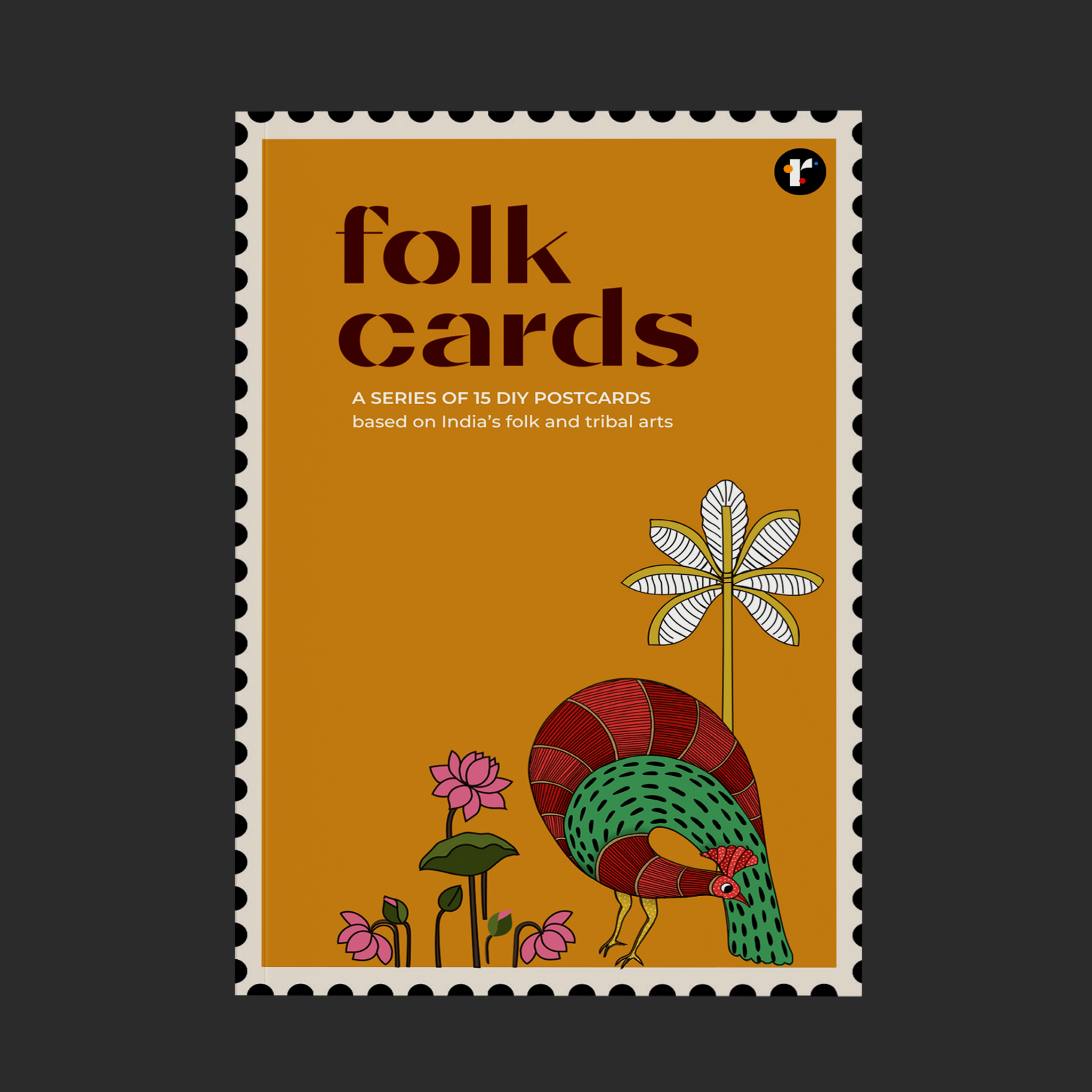 Folk Art Postcard Book