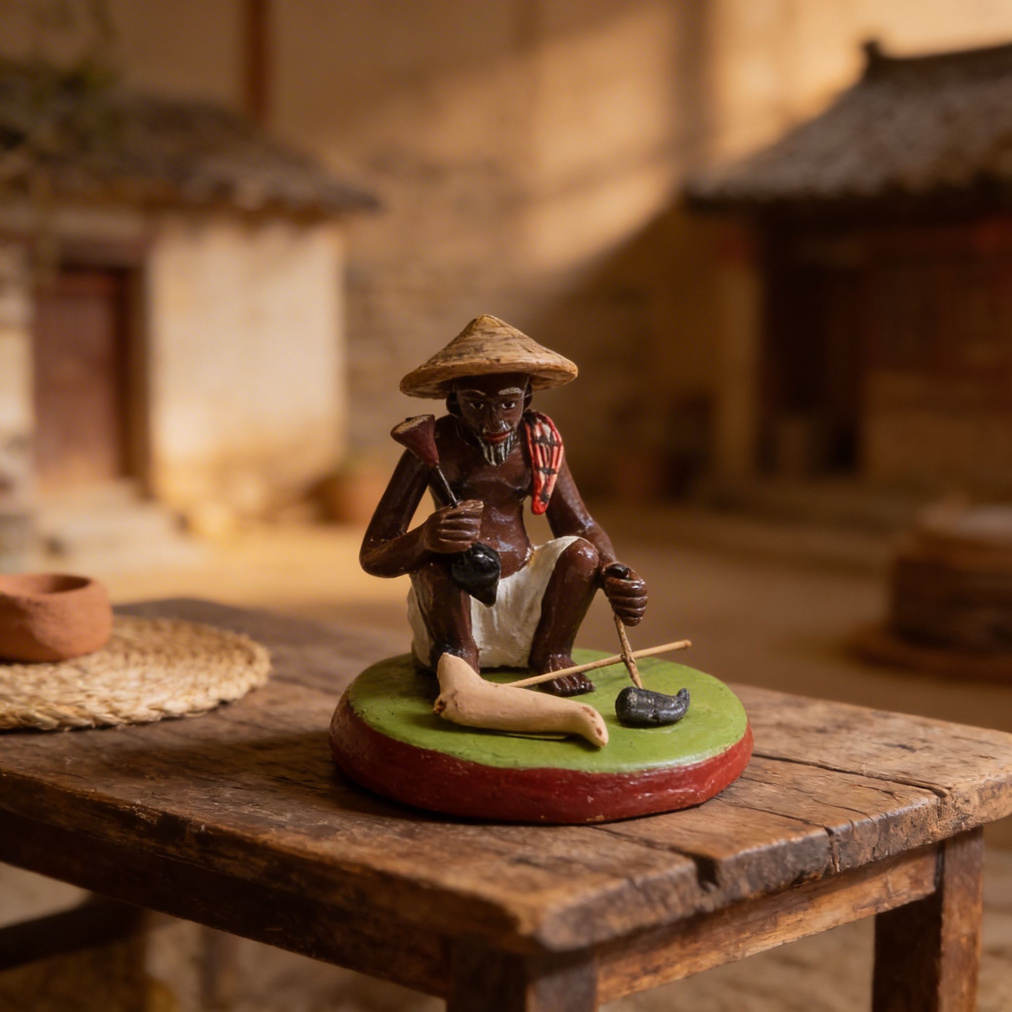 Farmer Clay Figurine | Traditional Golu Doll