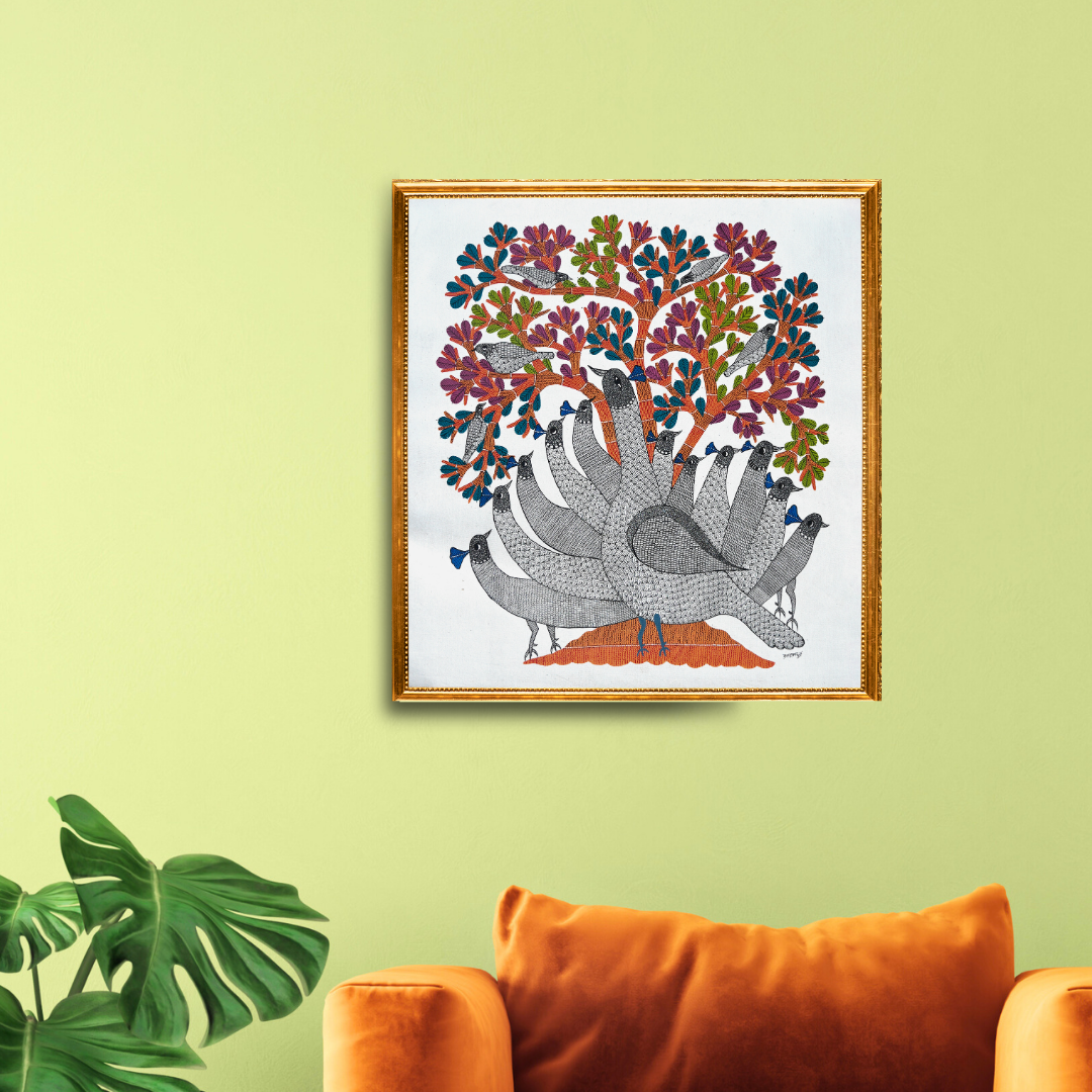 Group of Peacocks