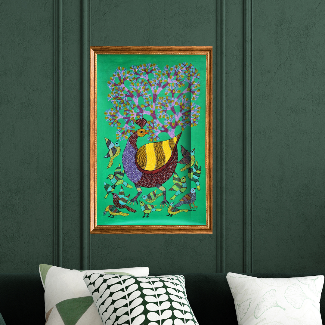 Peacock and Birds 