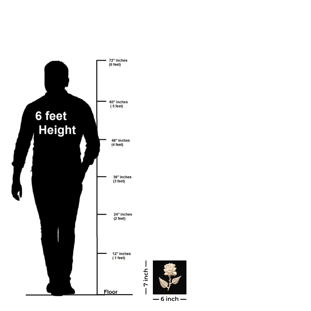 Rose with Two Leaves